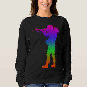 Shooting Shadows In Rainbow Colour Sweatshirt