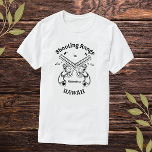 Shooting Sports Range Hawaii America Vintage Logo T-Shirt