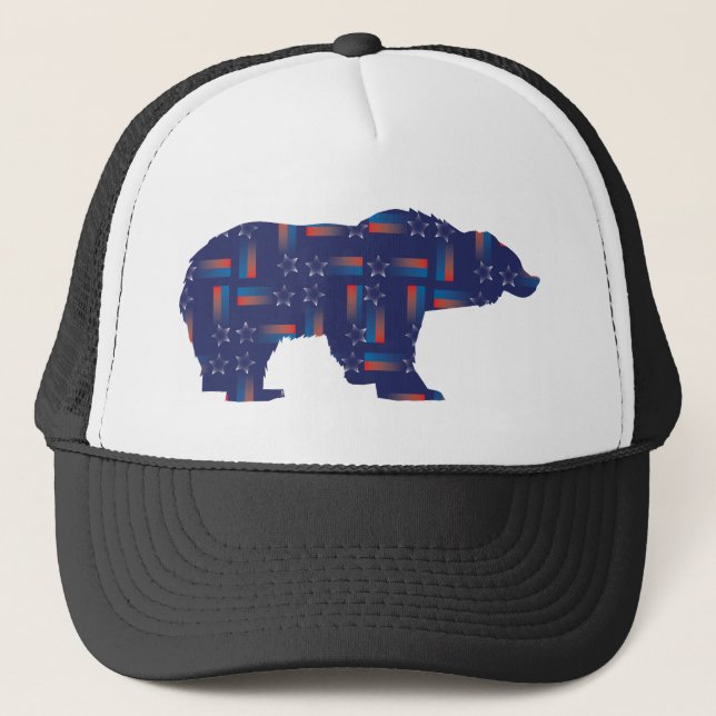 Shooting-Star-Mama-Grizzlie Trucker Hat (Front)