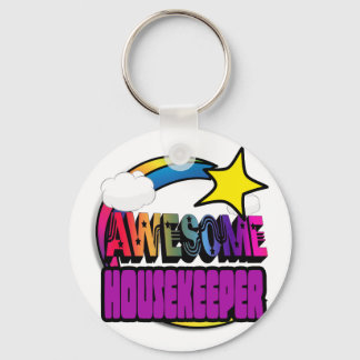 Shooting Star Rainbow Awesome Housekeeper Key Ring