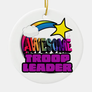Shooting Star Rainbow Awesome Troop Leader Ceramic Tree Decoration