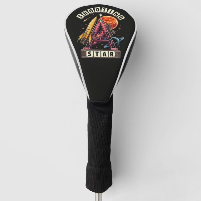 Shooting Star Space Golf Head Cover (Front)