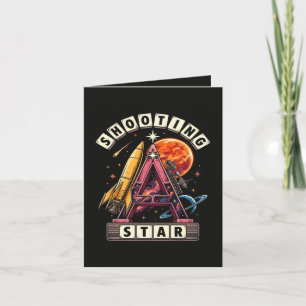 Shooting Star Space Holiday Card