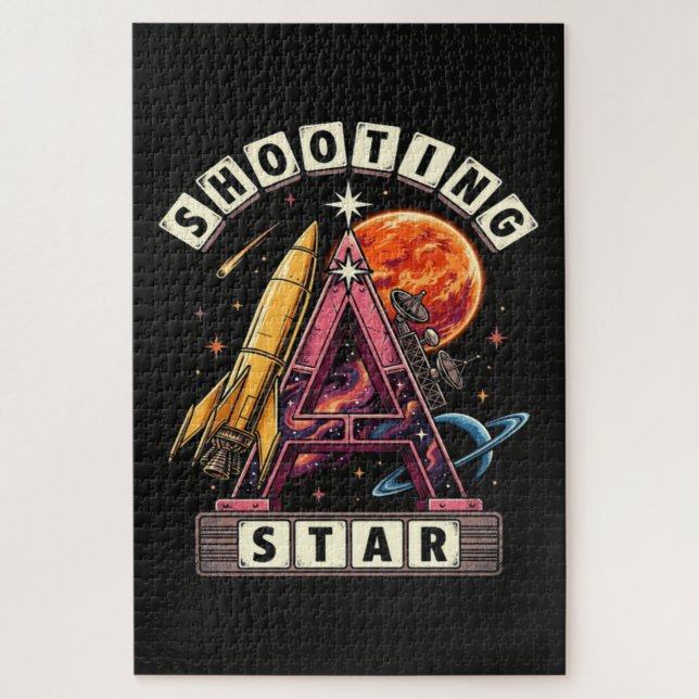 Shooting Star Space Jigsaw Puzzle (Vertical)