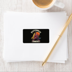 Shooting Star Space Label