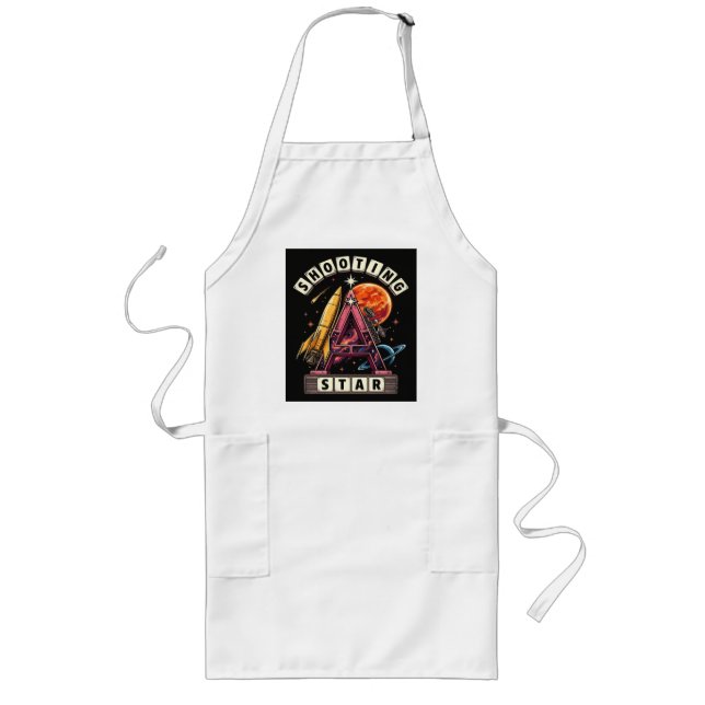 Shooting Star Space Long Apron (Front)