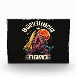 Shooting Star Space Photo Block