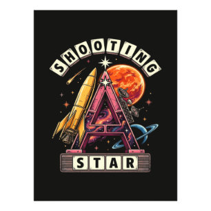 Shooting Star Space Photo Print
