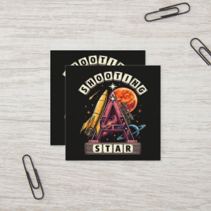 Shooting Star Space Square Business Card