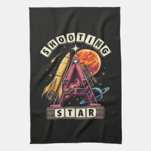 Shooting Star Space Tea Towel