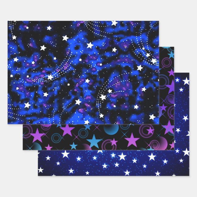Shooting Stars Collection Wrapping Paper Sheet (Set)
