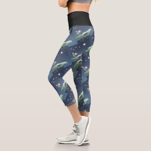 Shooting Stars - Creating Wishes      Capri Leggin Leggings
