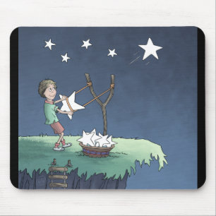 Shooting Stars - Creating Wishes Mouse Pad