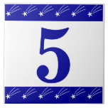 Shooting Stars Number Tile<br><div class="desc">Shooting stars number tile.</div>