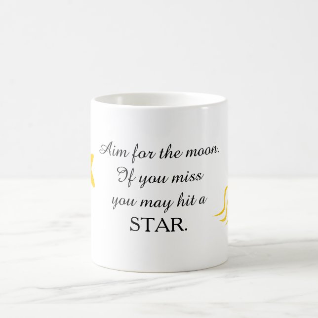 Shooting Stars Positive Inspirational Quote Mug (Center)