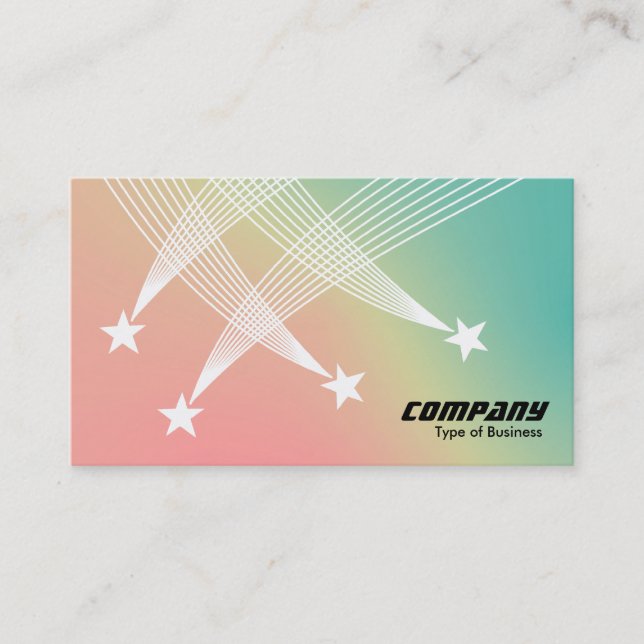 Shooting Stars - Soft Gradient Business Card (Front)