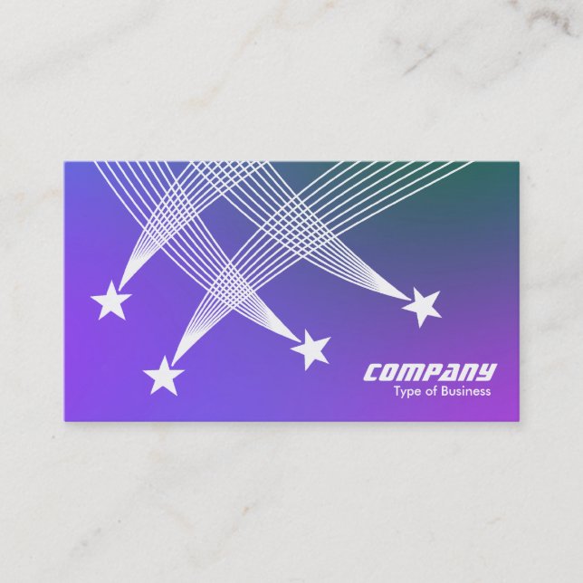 Shooting Stars - Soft Gradient Business Card (Front)