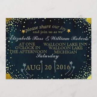 Shooting Stars Wedding Invitation