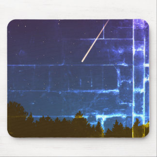 Shooting Stars With Night Light Mouse Pad