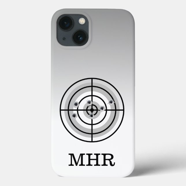 Shooting Target Gun Lover Monogram  Case-Mate iPhone Case (Back)