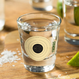 Shooting Target Personalised Shot Glass