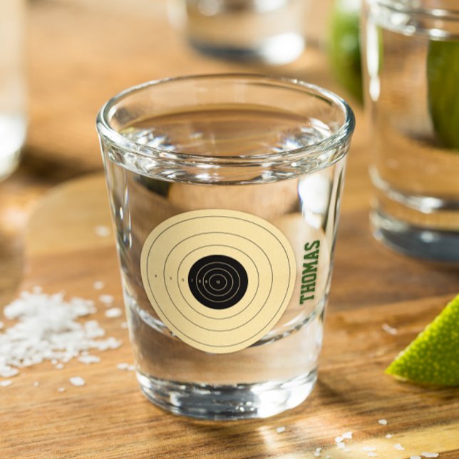 Shooting Target Personalised Shot Glass (Creator Uploaded)