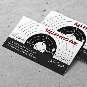 Shooting Target Security Business Card