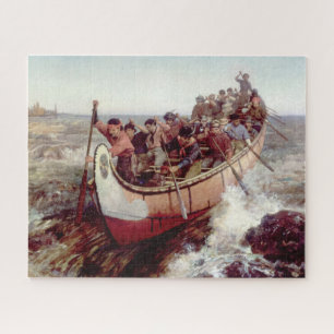Shooting the Rapids by Frances Anne Hopkins Jigsaw Puzzle