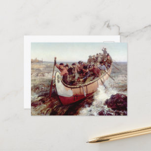 Shooting the Rapids by Frances Anne Hopkins Postcard