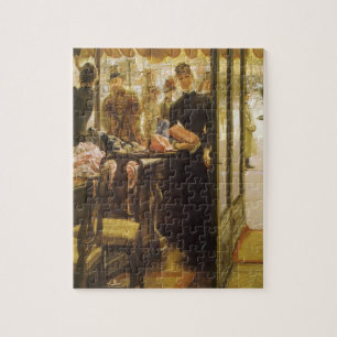 Shop Girl by Tissot, Vintage Victorian Fine Art Jigsaw Puzzle
