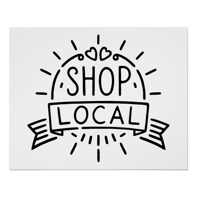 Shop local poster (Front)