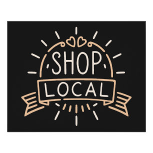  Shop local retro vintage dark academia aesthetic Poster