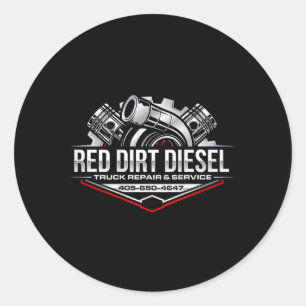 Shop Mechanic Diesel _3  Classic Round Sticker