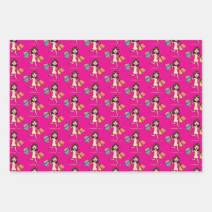 Shop Mode shopping lover Wrapping Paper Sheet