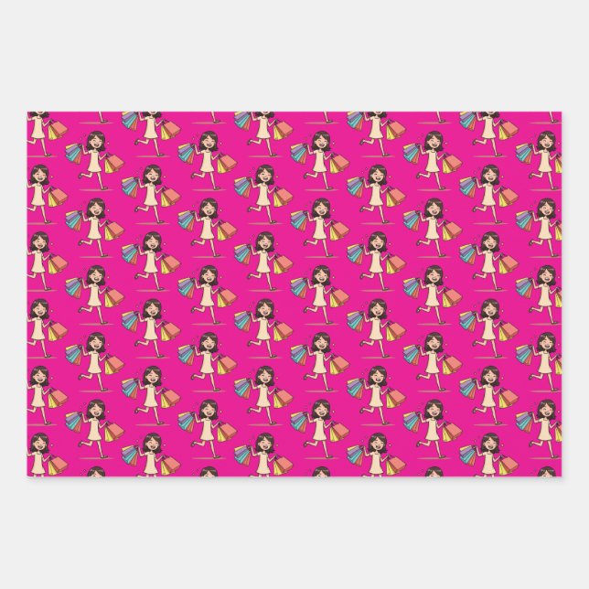 Shop Mode shopping lover Wrapping Paper Sheet (Front)