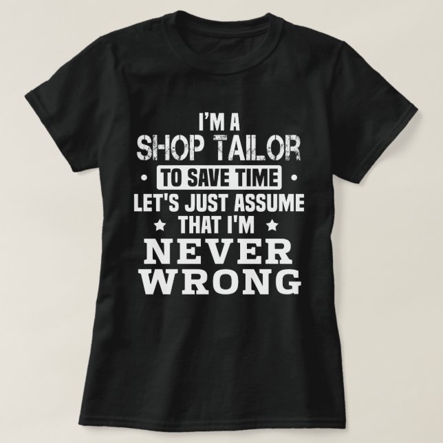 Shop Tailor T-Shirt (Design Front)