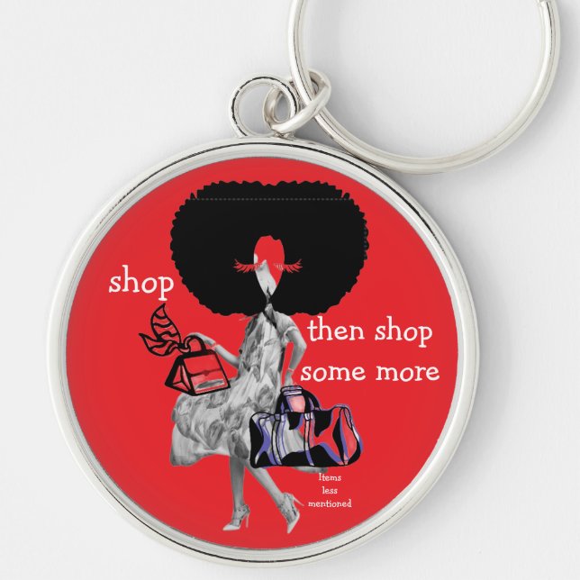 Shop then shop some more key ring (Front)