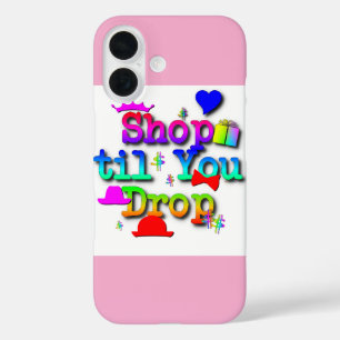 Shop til You Drop Fun Novel  iPhone 16 Case