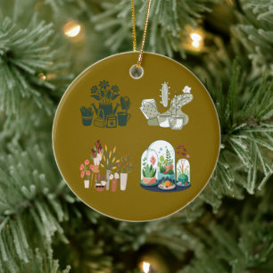 Shop Unique Gifts for Plant Lovers Ceramic Ornament