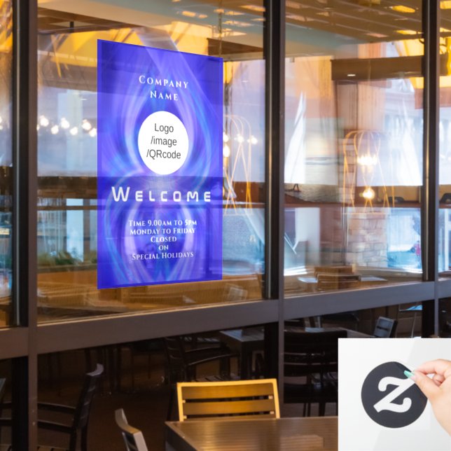 Shop Welcome Logo Marine  (Restaurant Window)