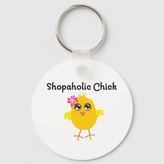 Shopaholic Chick Key Ring (Front)