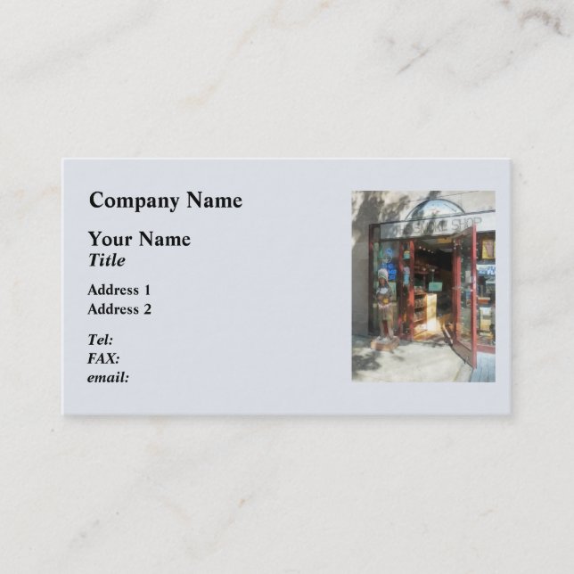 Shopfronts - Smoke Shop Business Card (Front)