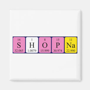 Shopna periodic table name magnet