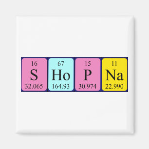 Shopna periodic table name magnet