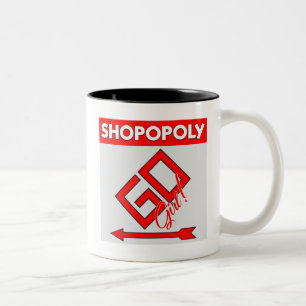 Shopopoly Two-Tone Coffee Mug