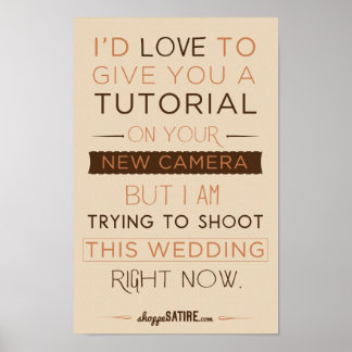Shoppe Satire - Humour for Photographers Poster
