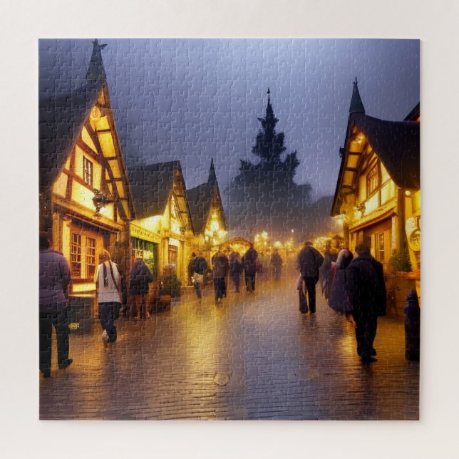 Shoppers in the Village of Ayer, Mass. Jigsaw Puzzle (Vertical)