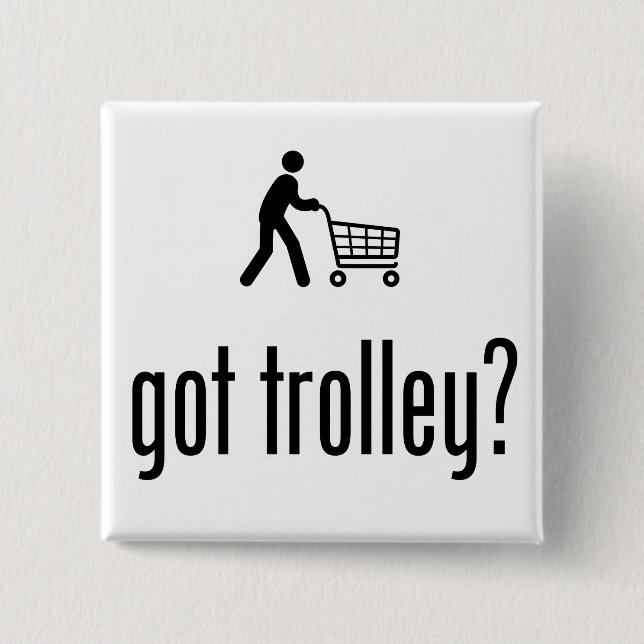 Shopping 15 Cm Square Badge (Front)