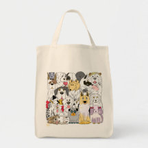 Shopping bag for dog lovers