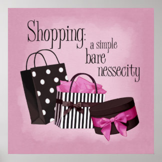 Shopping bags poster